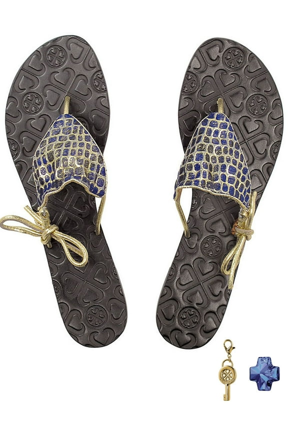 BadPiggies Women's Bohemia Flip Flops Summer Beach T-Strap Flat Sandals Walking Shoes with Crystal