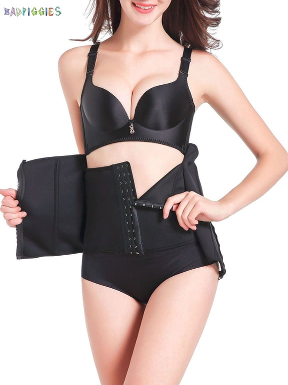 BadPiggies Women's Extra Firm Control Waist Cincher Trainer Tummy Slimmer Body Shaper Corset Shapewear, 2XL