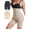 thumbnail image 1 of BadPiggies Women's High Waisted Body Shaper Shorts Shapewear Tummy Control Thigh Slimmer Butt Lifter Panties, 1 of 10