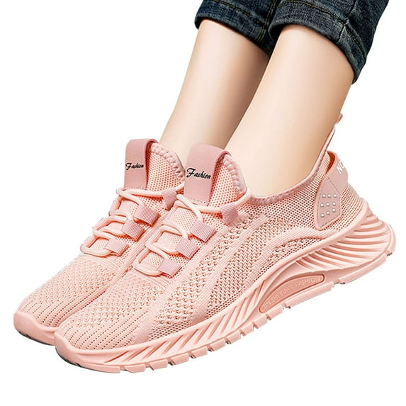 BadPiggies Women’s Knit Sneakers Active Cushion Breathable Tennis Gym Workout Walking Shoes, Size 6-11