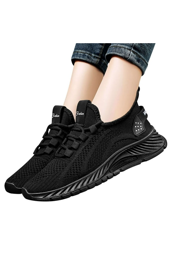 BadPiggies Women’s Knit Sneakers Active Cushion Breathable Tennis Gym Workout Walking Shoes, Size 6-11