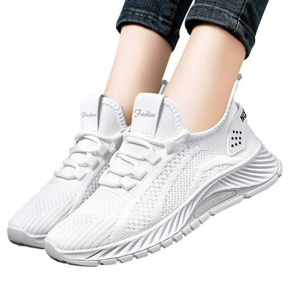 BadPiggies Women’s Knit Sneakers Active Cushion Breathable Tennis Gym Workout Walking Shoes, Size 6-11