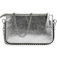 thumbnail image 1 of BadPiggies Women's Party Bag Chain Clutch Purse Glitter Beaded Evening Shoulder Bag Wedding Cocktail Handbags - Silver, 1 of 9