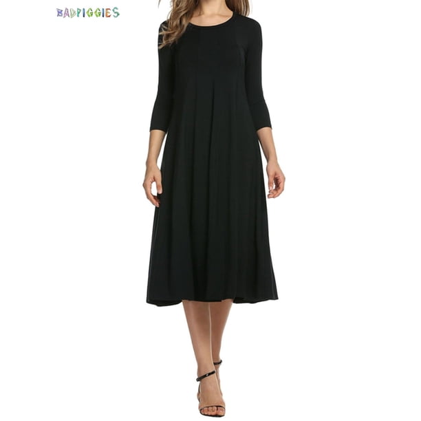 green emerald velvet dress Black Fit And Flare Dress 3/4 Sleeve Tiered Cut Out