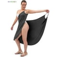 thumbnail image 1 of BadPiggies Women's Sexy Sling Bikini Cover Up Swimsuit Backless Wrap Spaghetti Strap Long Dress Beach Bath Skirt (L, Gray), 1 of 6