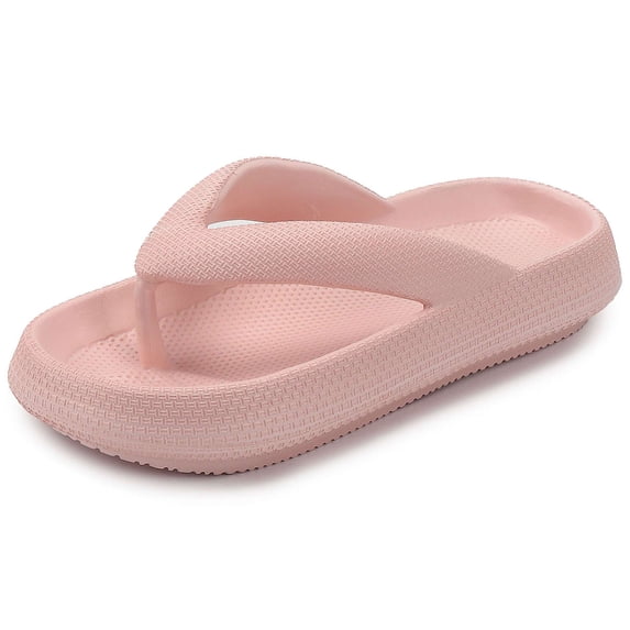 BadPiggies Anti-Slip Shower Shoes Pillow Slippers Sandals for Women Men Comfy Cushioned Thick Sole House Slides