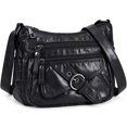 thumbnail image 1 of BadPiggies Women's Soft PU Leather Shoulder Bag Ladies Crossbody Purse and Handbags Lightweight Pocketbooks - Black, 1 of 9