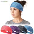 thumbnail image 1 of BadPiggies Women's Yoga Workout Stretch Sweatbands Running Sport Hairband Elastic Wicking Headbands (Blue), 1 of 7