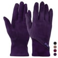 thumbnail image 1 of BadPiggies Womens Winter Warm Gloves Sensitive Touchscreen Texting Fingers Fleece Lined Windproof Suede Gloves Christmas Gift - Purple, 1 of 9
