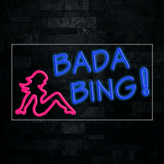 Bada Bing LED Neon Sign 33"L x 18"H #31659