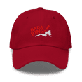 thumbnail image 1 of Bada Bing! Sopranos Dad Hat Embroidered Adjustable New Jersey Mafia Camo (Cranberry), 1 of 6