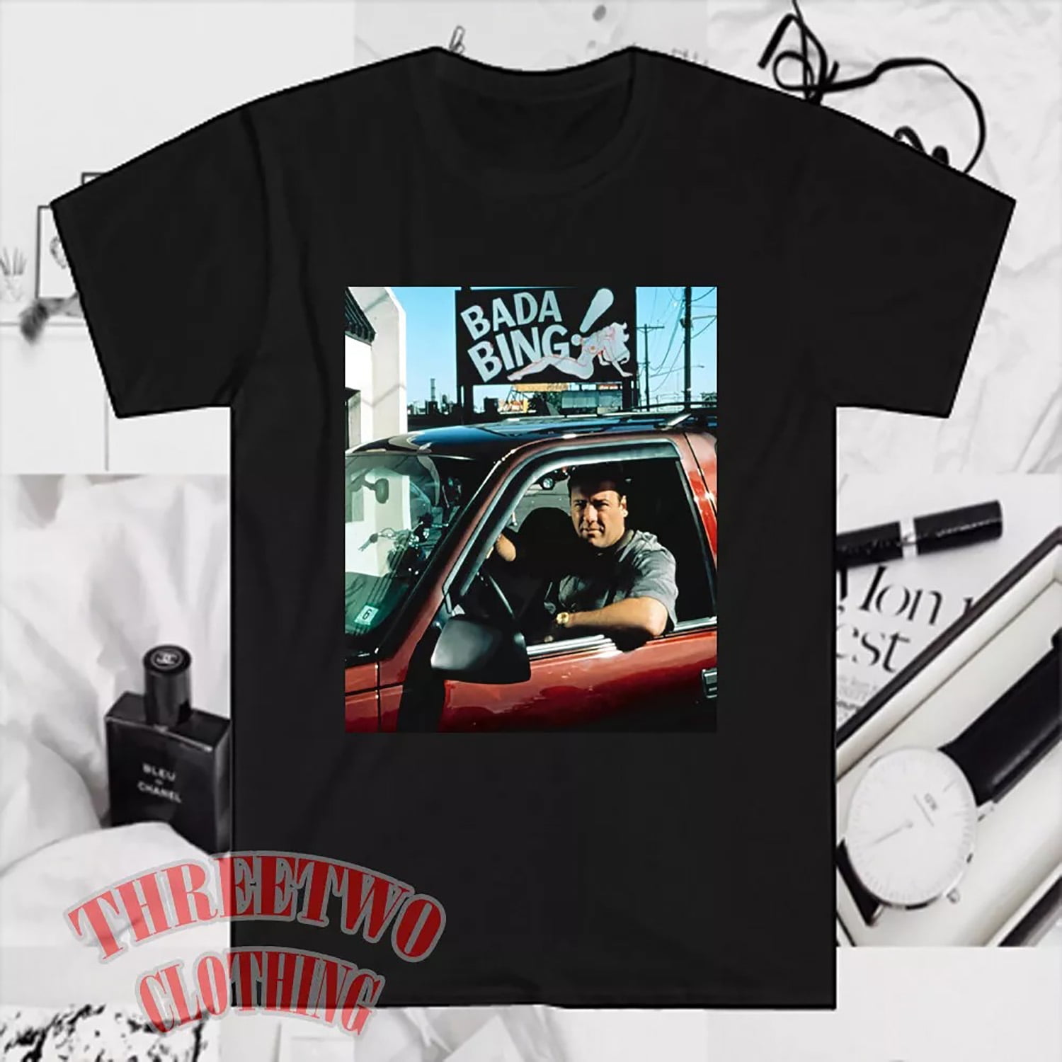 Bada Bing Tony Sopranos Men s Black T Shirt Size S to 5XL Walmart