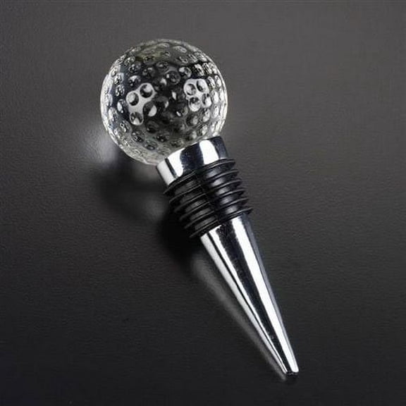 Badash Crystal Golf Ball Silver-tone Wine Stopper QGM6116
