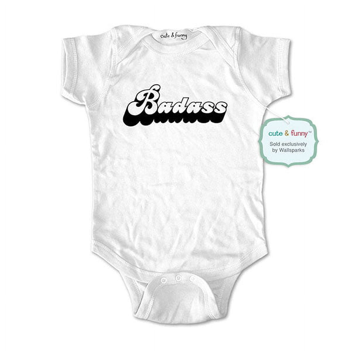 Badass 1  - wallsparks cute & funny Brand - baby one piece bodysuit - Great baby shower gift!
