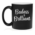 thumbnail image 1 of Badass And Brilliant Friend Coworker Graduation Boss Employee Gift Ceramic Coffee Mug Tea Cup Graducation Gift (11oz Matte Black), 1 of 1