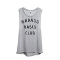 thumbnail image 1 of Badass BABES Club Women's Fashion Sleeveless Muscle Tank Top Tee Sport Grey Medium, 1 of 4