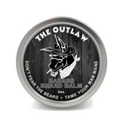 Badass Beard Care Beard Balm For Men - The Outlaw Scent, 2 oz - All Natural Ingredients, Soften Hair, Hydrate Skin to Get Rid of Itch and Dandruff, Promote Healthy Growth