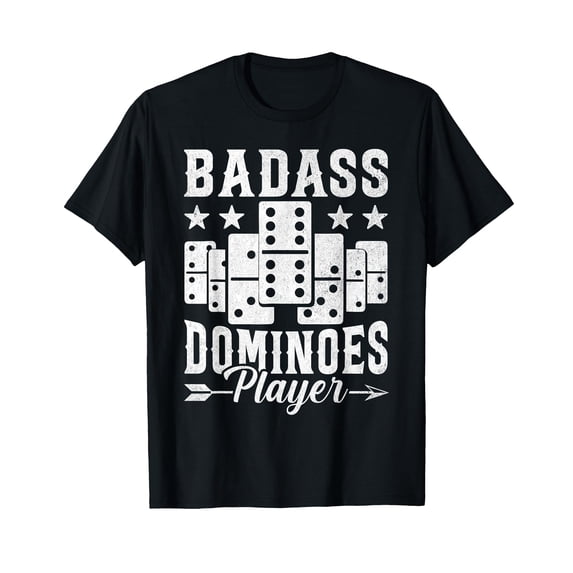 Badass Dominoes Player Domino Game Player T-Shirt