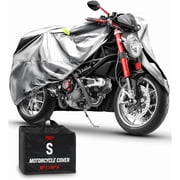Badass Moto Ultimate Motorcycle Cover Waterproof Outdoor, Heavy Duty Motorcycle Cover for Harleys - Motorcycle Sun Cover, Fits Harley Davidson Motorcycle Covers, Street or Sportbike Cover