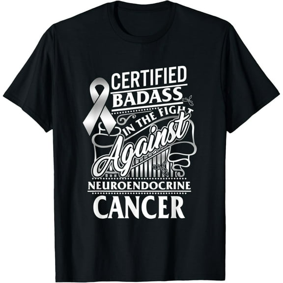 Badass Neuroendocrine Cancer Awareness NET Zebra Ribbon Gift T-Shirt mens t shirt，black，women，funny，misfits，men，journey