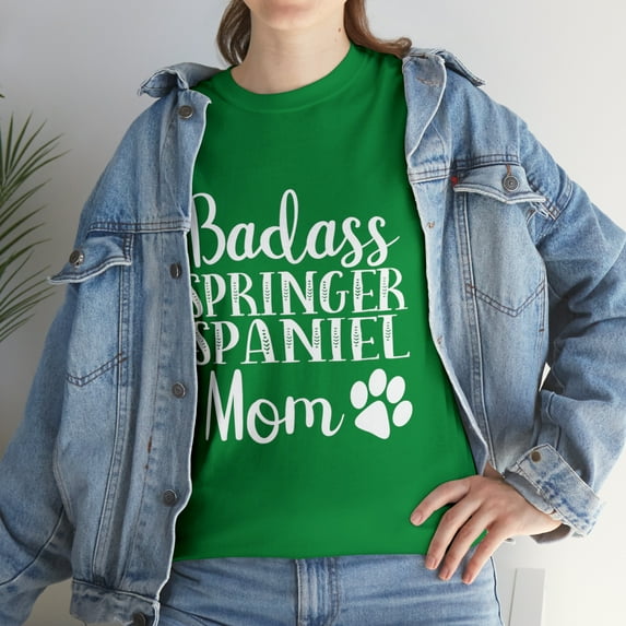 Badass Springer Spaniel Mom Funny Dog Owners T-Shirt