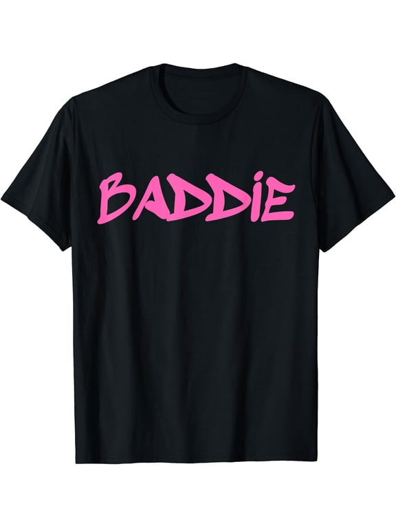 Baddie Aesthetic Pink Graffiti Design Baddies Fandom T-Shirt, Unisex T-Shirt