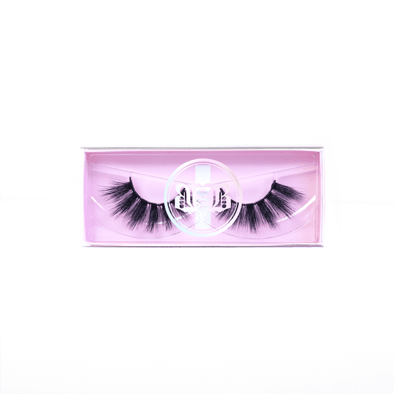 Baddie B Faux Mink False Eyelashes, IG, 1 Full Set.