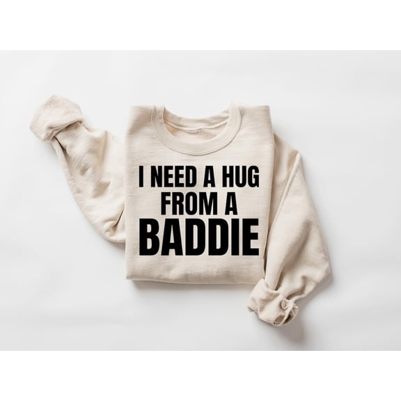 Baddie Quote Bold Statement Graphic Crewneck Sweatshirt