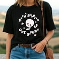thumbnail image 1 of Baddies Get Saddies Skull Puff T-Shirt – Funny Streetwear Graphic Tee, 1 of 5