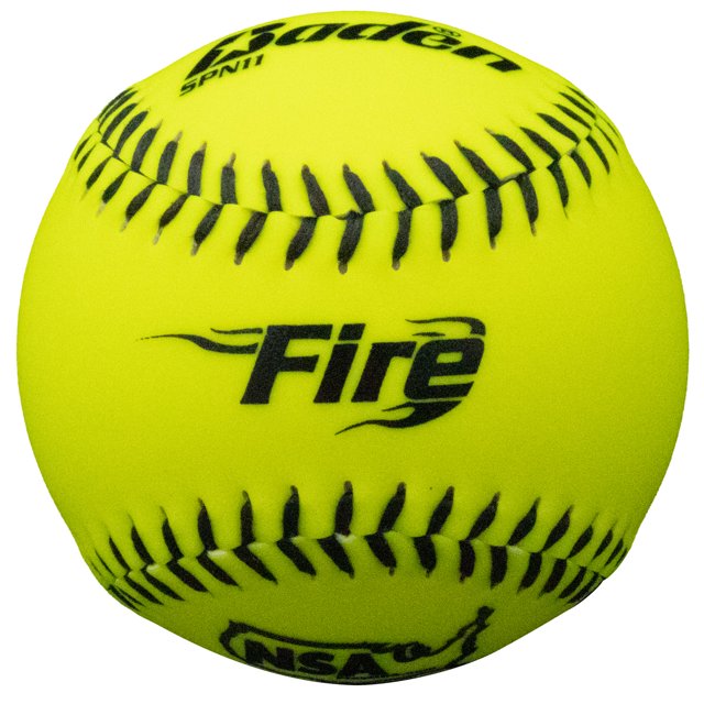 Baden Fire 11" NSA Slowpitch Softballs (One Dozen)