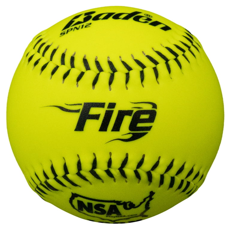 Baden NSA Fire ICON 12 44/400 Synthetic Slowpitch Softballs