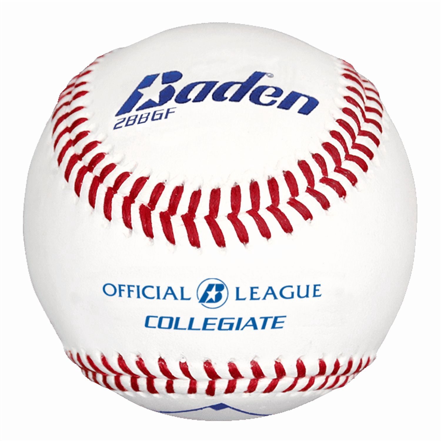 Baden Official League Collegiate Flat Seam Baseballs, 12 Pack