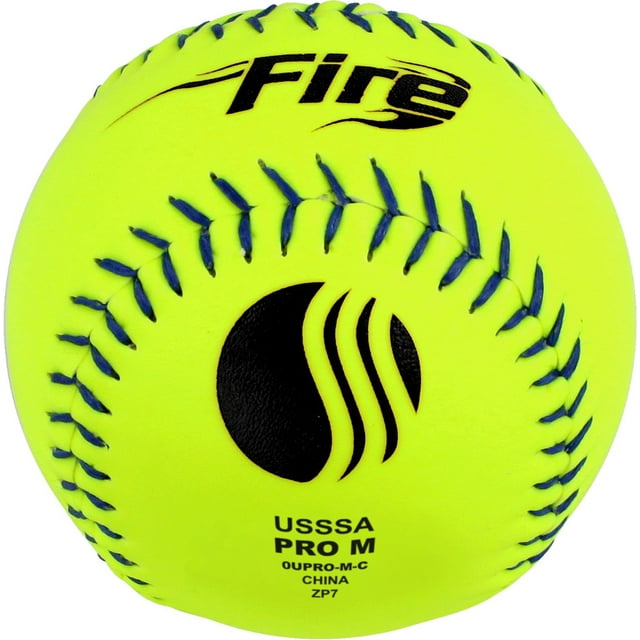 Baden Pro M Fire Power Core .44/375 Composite Cover 12" Fastpitch Softballs (Dozen)