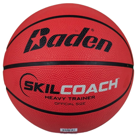 Baden Skilcoach Heavy Trainer Durable Rubber Training Basketball, Size 7 (29.5 Inch)