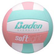 Baden Softlight VXT2 Oversized Youth Training Volleyball - Seagreen/Soft Pink