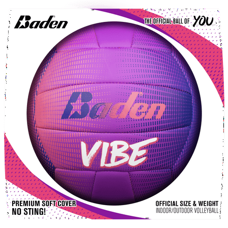 Baden Vibe Indoor/Outdoor Play Official Size Recreational Volleyball