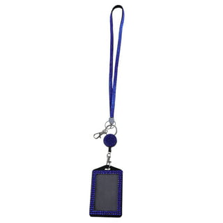Bling Crystal Rhinestone Neck Lanyard with Vertical Photo ID badge holder –  Moda pé no chão