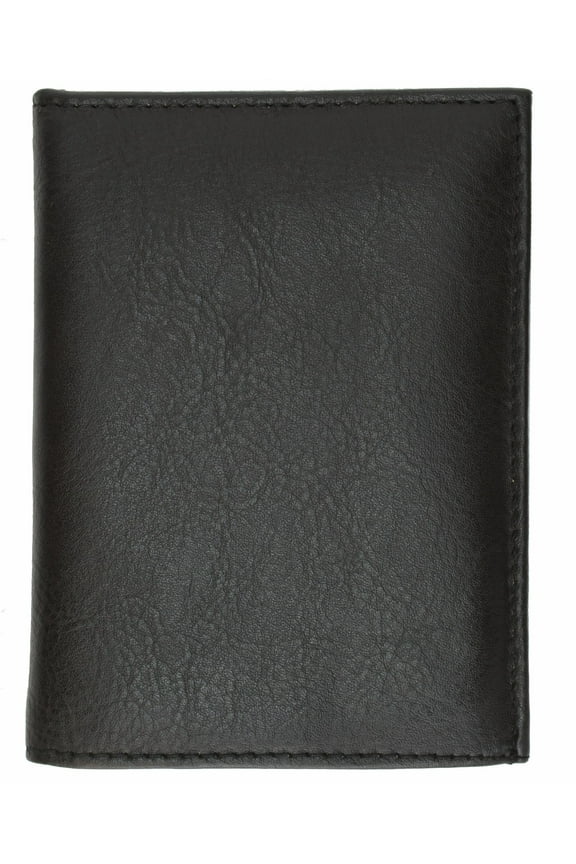 Badge Holder Wallet Genuine Leather Black Police Fire Sheriff Security ID Shield 2518 TA (C)