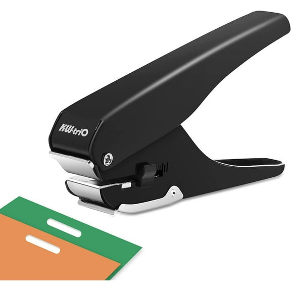 Badge Hole Punch for Paper Crafts, Id Card, PVC Slot, Tag and Card Stock, Heavy Duty Hole Puncher for Pro Use, 15mm X 4mm Hole
