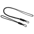 thumbnail image 1 of Badge Lanyard with Keychain Clip Necklace Wrist Cord Strap Metal Clasp for Keys, Black 2 Pack, 1 of 5