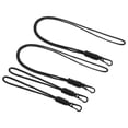 thumbnail image 1 of Badge Lanyard with Keychain Clip Necklace Wrist Cord Strap Metal Clasp for Keys, Black 4 Pack, 1 of 5