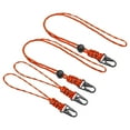 thumbnail image 1 of Badge Lanyard with Sling Clip, Adjustable Necklace Wrist Cord Strap Metal Clasp, Camouflage Orange 4 Pack, 1 of 5