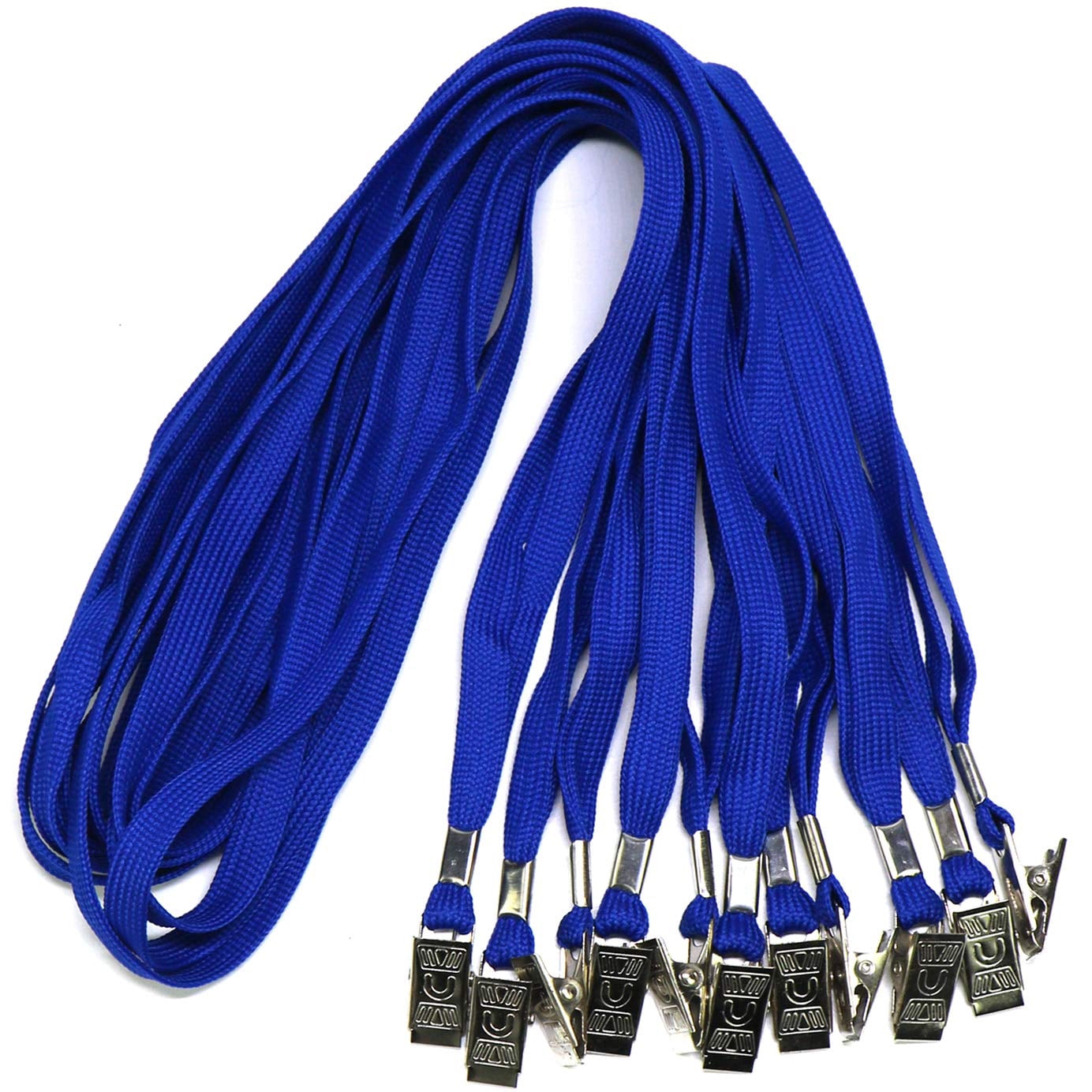 Badge Lanyards Neck Bulk Cruise Blue Lanyard With Clip For Id Card Name Tags Holders (blue  50 Pack)