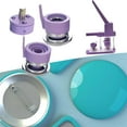 thumbnail image 1 of Badge Making Badge Button Mould Top, Bottom  Badge Machine Round Interchangeable Die Mould Badge Button Makers  44mm, 1 of 10