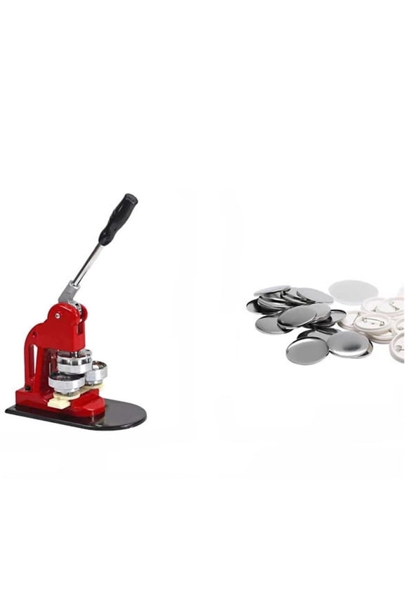 Badge Making Machine Equipment 25-75mm DIY Brooch Keychain Badge Making Machine Pin Epaulette Pressing Machine