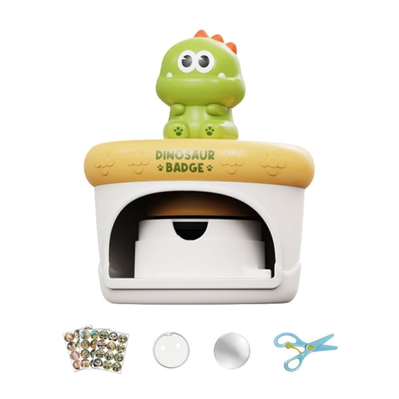 Badge Press Machine with Sticker and Creative Art Project Craft Badges Maker Birthday Gift For Boys Girls