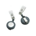 thumbnail image 1 of Badgemates Plastic Retractable Name Badge Reel, 23" Extension, Gray, 25/Box, 1 of 3