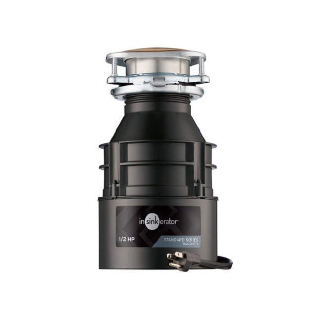 Badger 5, 1/2 HP Continuous Feed Kitchen Garbage Disposal with Power