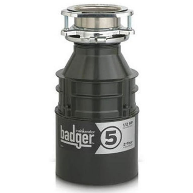 Badger 5 Garbage Disposal with Cord, 1/2 HP
