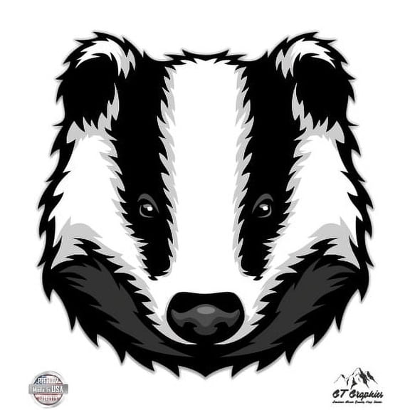 Badger - 5" Vinyl Sticker - For Car Laptop I-Pad - Waterproof Decal
